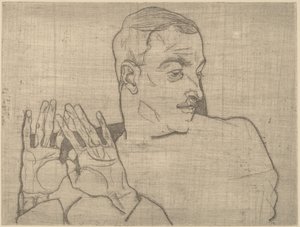 Portrait of Arthur Roessler by Egon Schiele