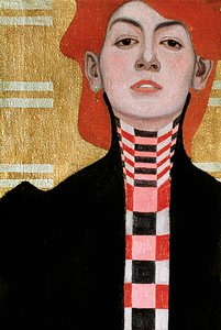 Portrait of a Woman (detail) by Egon Schiele