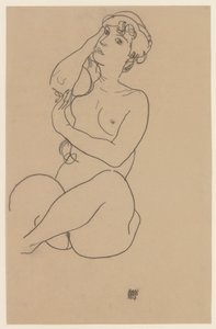 Reclining Nude by Egon Schiele