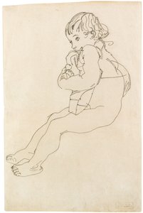 Seated Child, 1916 by Egon Schiele