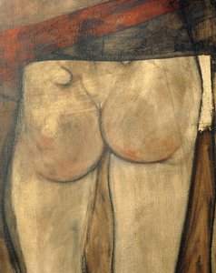 Female Nude with Shoulder Cloth, Fragment by Egon Schiele