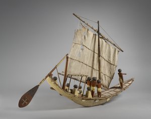 Model funerary boat, from Beni Hasan, probably Middle Kingdom, c.2060-1786