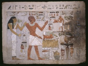Wall Fragment from the Tomb of Amenemhet and His Wife Hemet