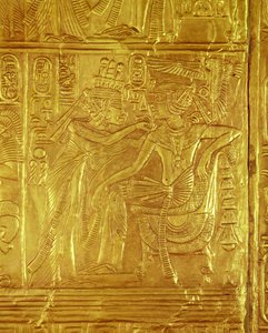 Detail from the Golden Shrine, from the Tomb of Tutankhamun, New Kingdom