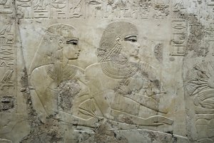 Bas Relief Representing the Guests of a Funeral Banquet - Tomb of the Vizier Ramose