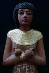Funerary Statuette (Ushabti) by Egyptian 18th Dynasty