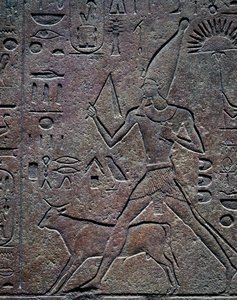 Queen Hatshepsut Accompanied by the Apis Bull During Jubilee Celebration, Relief, Temple of Amun, Karnak Temple Complex