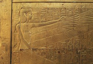 Relief on Back Outer Panel of Second Funeral Chapel, Treasury of Tutankhamun, Egypt, New Kingdom, Dynasty XVIII by Egyptian 18th Dynasty