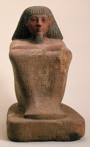 Statue of the Scribe Maaniamen, mid 15th century BC, New Kingdom