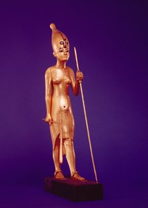 Statuette of the king, from the Tomb of Tutankhamun, New Kingdom by Egyptian 18th Dynasty