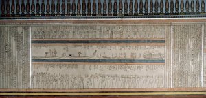 Text and Figures from Book of Amduat (detail) by Egyptian 18th Dynasty