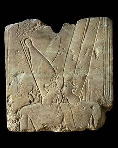 Pharaoh Ramses II and God Amun