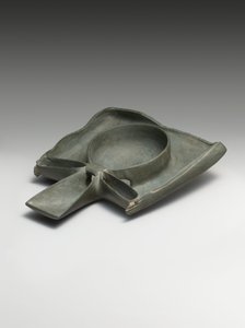 Libation Dish Depicting Ka-Arms Presenting an Ankh-Sign by Egyptian 1st Dynasty