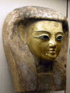 Head from a sarcophagus, Sait Period by Egyptian 26th Dynasty
