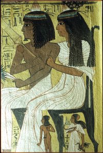 Ancient Egypt, Wall Painting, Tomb of Sennedjem, Tomb of the Nobles, Thebes, Deir el Medina