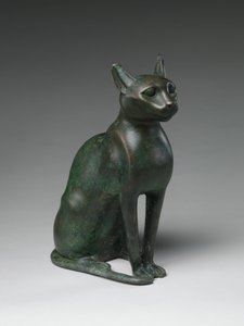 Cat Statuette Intended to Contain a Mummified Cat by Egyptian Ptolemaic Period