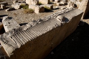 Egyptian Antiquity: Architrave of the Temple Dedicated to Hathor, Denderah, Egypt