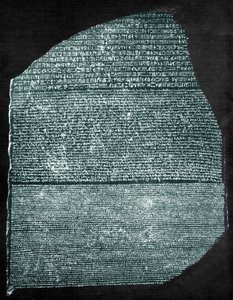 The Rosetta Stone by Egyptian Ptolemaic Period