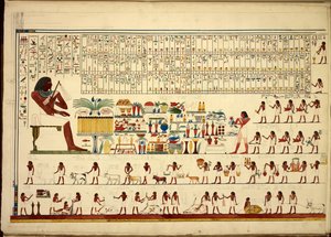 Egyptian hieroglyphs, from Views, etc., from Sheikh-Hassan to Beni-Hassan, Atlas Folio by Egyptian School