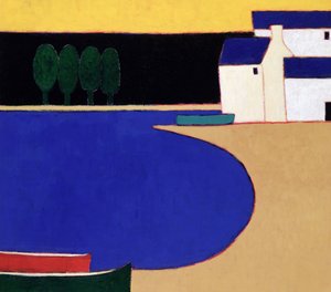 Bay near Ste. Marie, Brittany by Eithne Contemporary Artist Donne