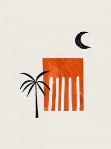 Desert Palm Moon
