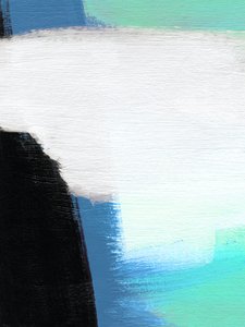Modern Blue Green Abstract