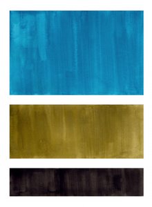 Painted Blue Gold Blocks