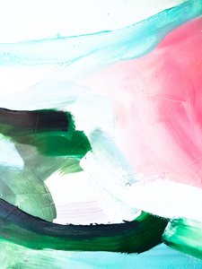 Pink Green Turquoise Flow