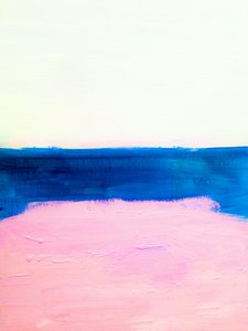 Soft Blue Pink Horizon