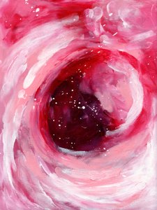 Swirling Pink Cosmos by Ejaaz Haniff