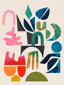Vibrant Abstract Collage