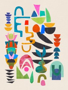 Vibrant Geometric Abstract