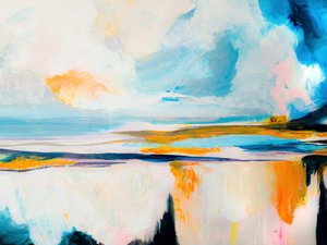 Vibrant Ocean Abstraction