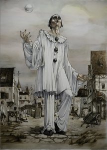 Melancholy Pierrot Bubble by Ekaterina Andersson