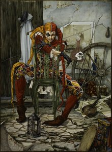 Mysterious Harlequin Character by Ekaterina Andersson