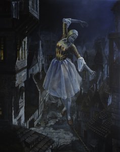 Night City Tightrope Dancer by Ekaterina Andersson