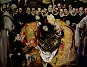 The Burial of Count Orgaz, detail