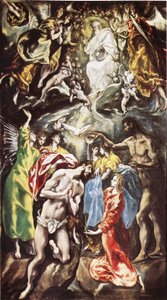 The Baptism of Christ by El Greco