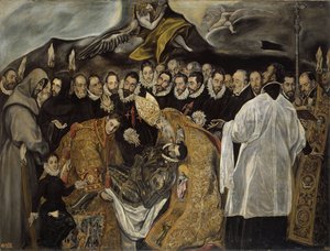 The Burial of the Count of Orgaz (lower part)