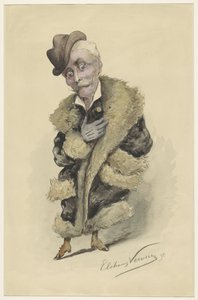 Caricature of the Artist Jan Gerard Smits by Elchanon Verveer