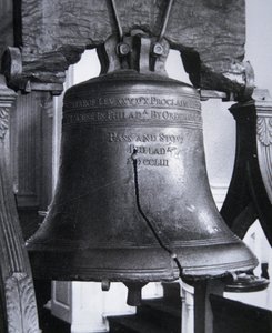 The Liberty Bell, cast in 1752 by Nicolas d