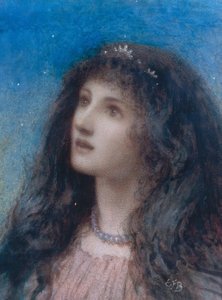 Head of a Young Girl at Night