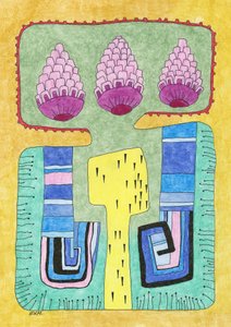 Colorful Abstract Shapes by Elena Khomutova-Miller