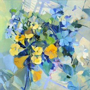 Yellow and Blue Bouquet