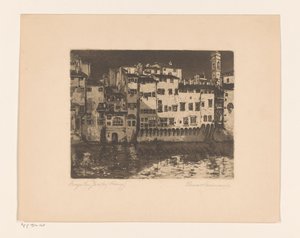 Borgo San Jacopo (Florence) by Elena Wissmann (signed by artist)