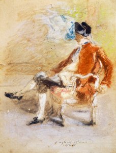 Figure in 18th century costume