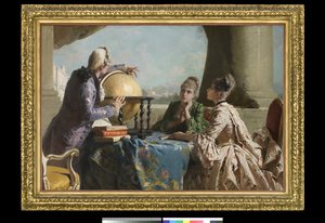 The Geography Lesson by Eleuterio Pagliano