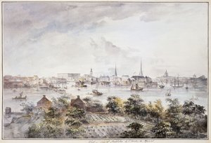 A View of Stockholm from Kungsholmen with the Royal Palace and Storkyrkan, Tyskakyrkan, Katarinakyrka and Riddarholmskyrkan