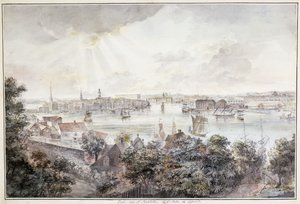 A View of Stockholm from Soder with the Royal Palace, Storkyrkan, Riddarholmskykan and Tskakykan