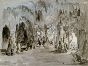 The Grotto at Painshill by Elias Martin